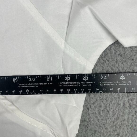 Strictly Scrubs Unisex Large White Classic Top and Pants Scrub Set - Picture 4 of 16